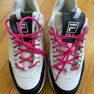 FILA tennis shoes.